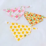 Adjustable Fruit Print Pet Bandanas - Image 2