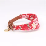 Fashion Pet Collar with Floral Bow Tie & Bandana - Image 6