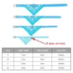 Adjustable PU Leather Pet Bandana Collar with Paisley Pattern for Dogs and Cats - Image 7