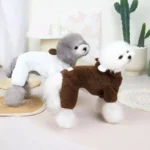 Chic Winter Hoodie Jumpsuit for Pets - Fleece Dog Coat Jacket and Cat Apparel - Image 3