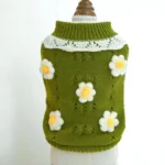 Floral Warm Sweater for Small Dogs and Cats - Image 3