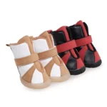 Chic Winter Dog Boots - 4Pcs/Set Cozy Waterproof Pet Shoes for Small Dogs & Puppies - Image 2