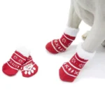 Premium Anti-Slip Knitted Dog Socks for Winter Warmth & Furniture Protection - Image 2