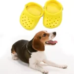 Chic Summer Dog Sandals - Breathable and Non-slip Pet Footwear for Small Dogs - Image 3