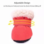 4pcs/set Waterproof Non-Slip Winter Pet Dog Shoes for Small Cats, Puppy, Chihuahua - Image 6