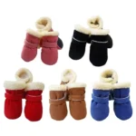 4pcs/set Waterproof Non-Slip Winter Pet Dog Shoes for Small Cats, Puppy, Chihuahua - Image 2
