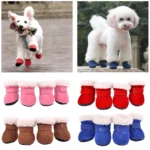 4pcs/set Waterproof Non-Slip Winter Pet Dog Shoes for Small Cats, Puppy, Chihuahua - Image 4
