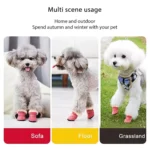 4pcs/set Waterproof Non-Slip Winter Pet Dog Shoes for Small Cats, Puppy, Chihuahua - Image 7