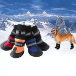 Stylish Winter Dog Boots - Warm Fleece-Lined Waterproof Shoes for Small Breeds - Image 3