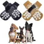 Premium Anti-Slip Waterproof Dog Socks with Adjustable Straps - Image 2