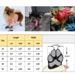 Winter Waterproof Snow Boots for Small Dogs - 4Pcs/Set Warm Fur Shoes Non Slip for Chihuahua, Pug, and Other Small Breeds - Image 5