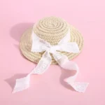 Adjustable Floral Straw Sunhat for Pets - Image 5