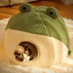 Frog-Shaped Pet Bed